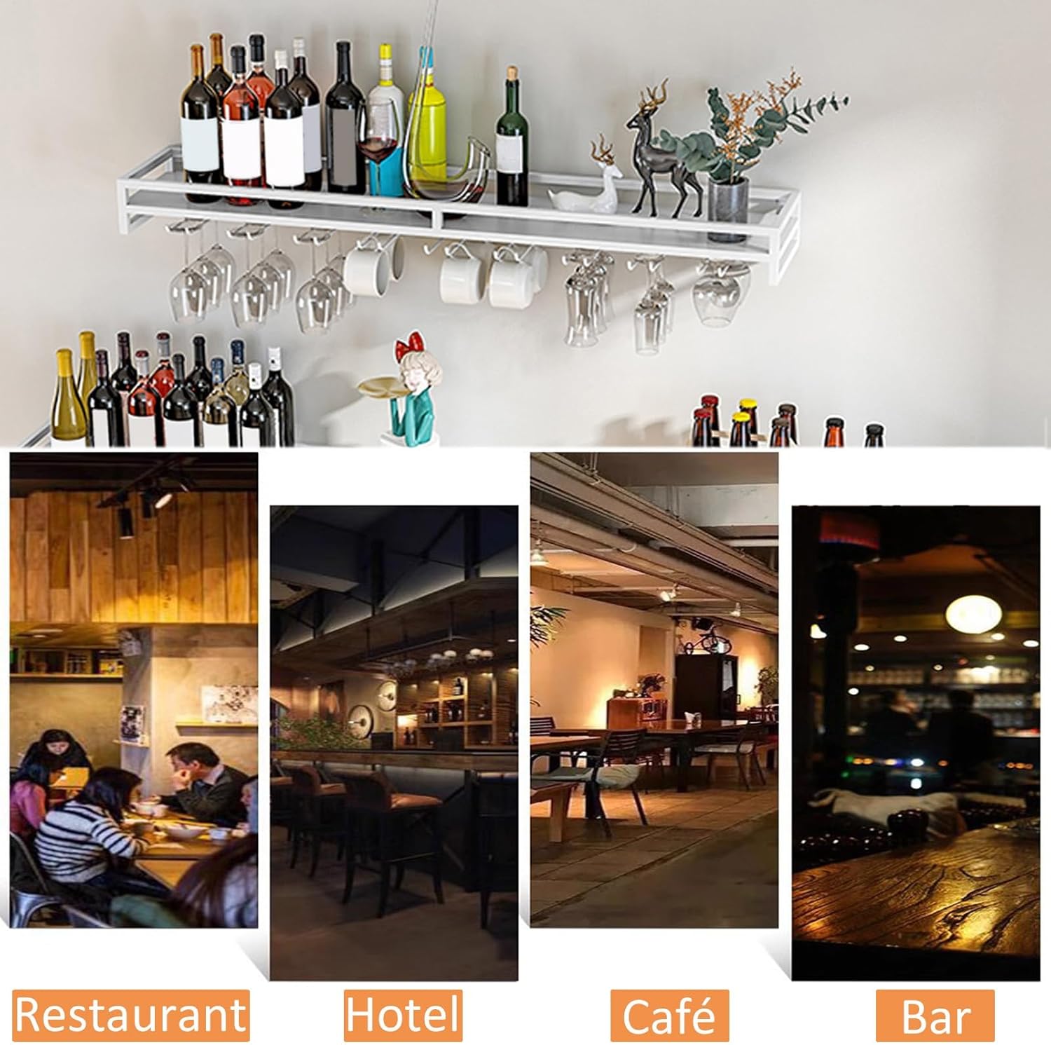 LIGUOYI Wall-Mounted Wine Glass Hanger 1