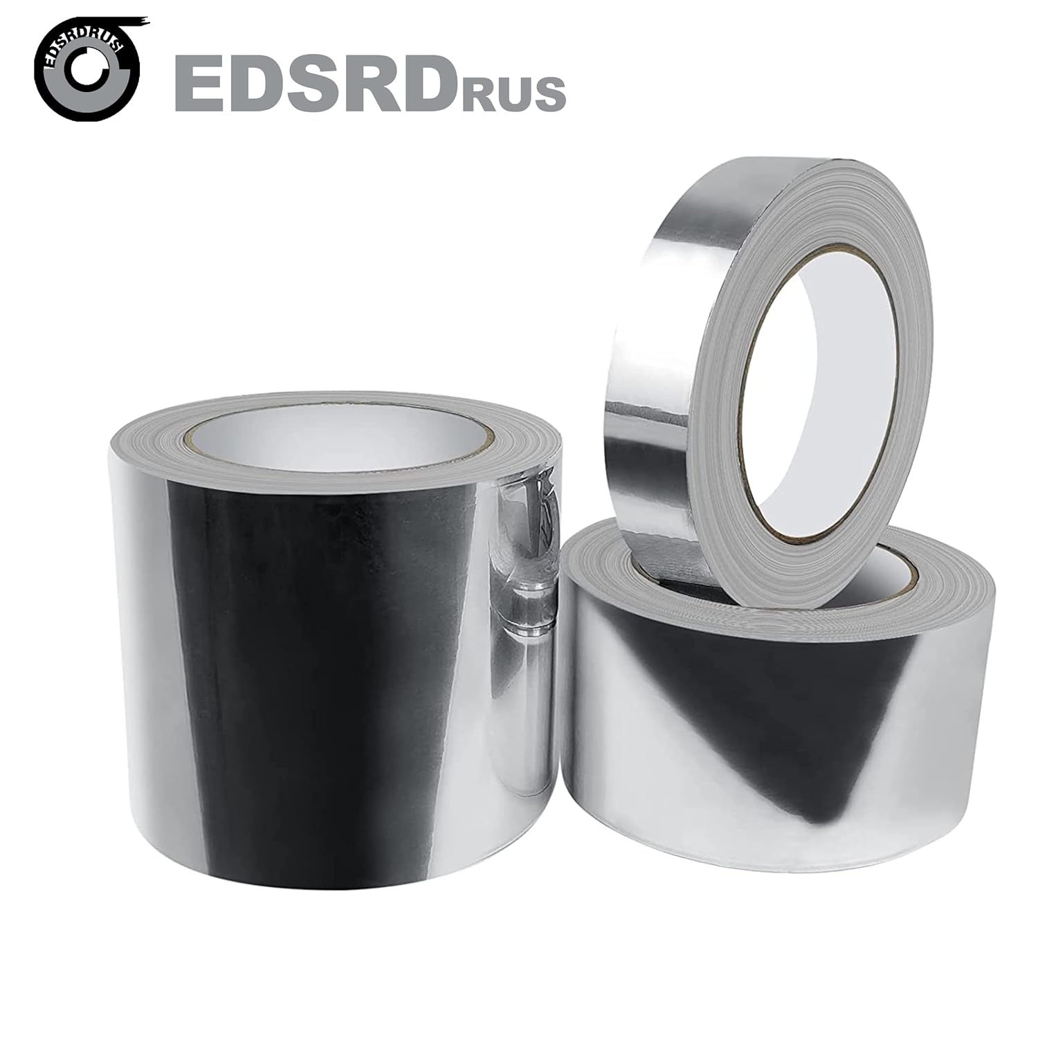 EDSRDRUS Aluminum Duct Tape 12in x 98ft 1in x 98ft Heavy Duty Reflective