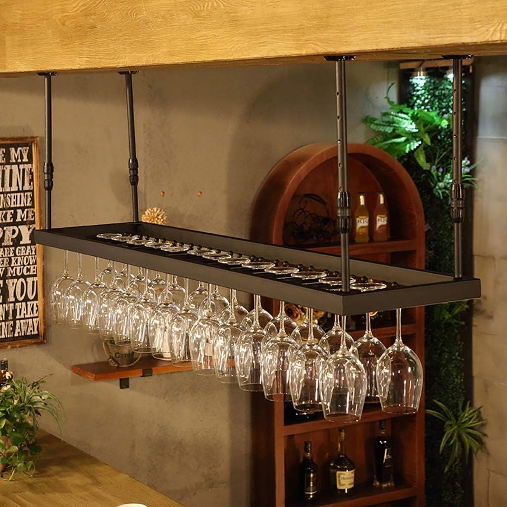 ZJDYDY Adjustable Iron Wine Glass Holder Frame
