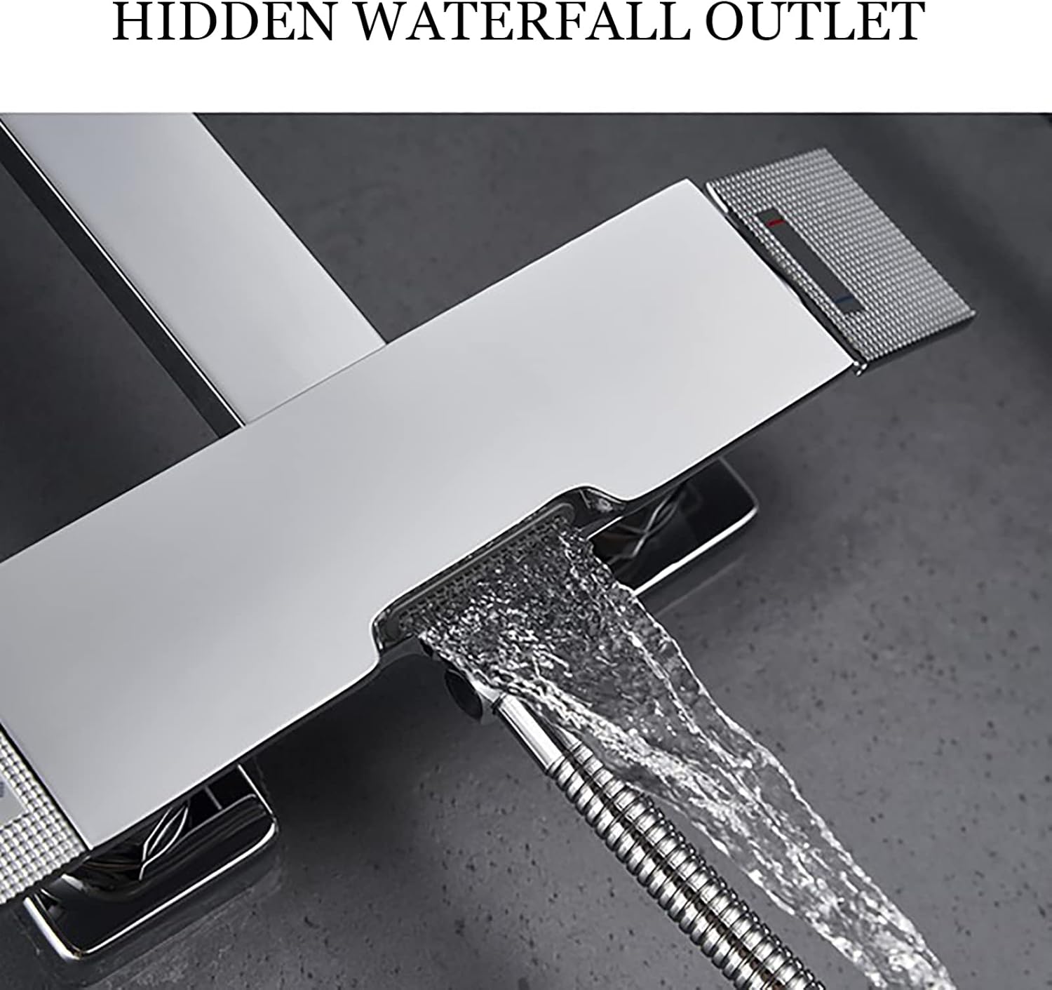 Brushed Gold Shower System Set with Adjustable Height and 3-Setting Handheld Shower
