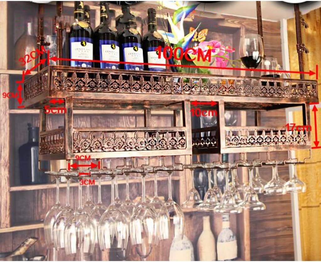 Pimex Wall-Mounted Wine Rack Adjustable Iron Frame