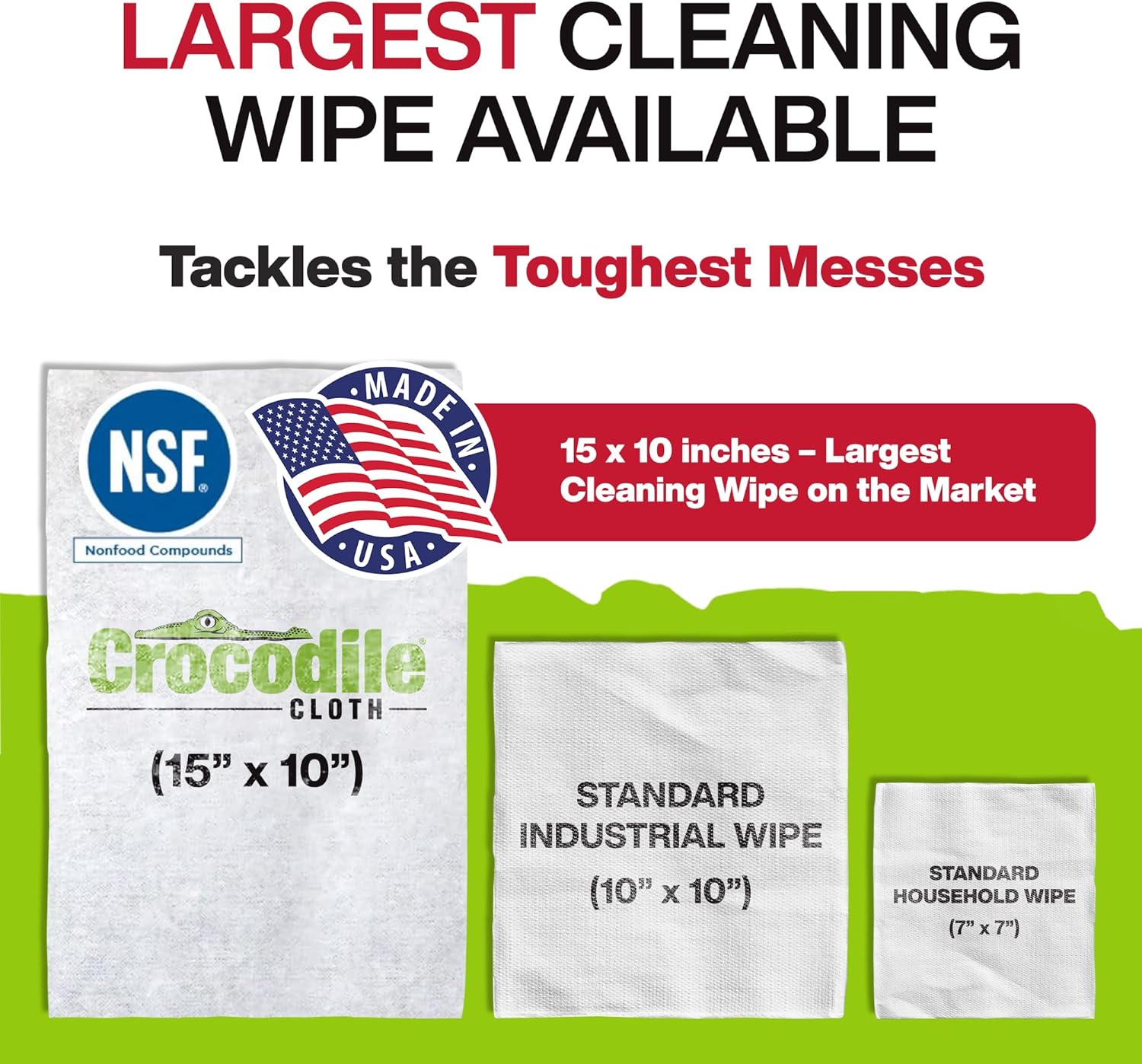 Crocodile Cloth PowerScrub - 80 Dual-Surfaced Cleaning Wipes