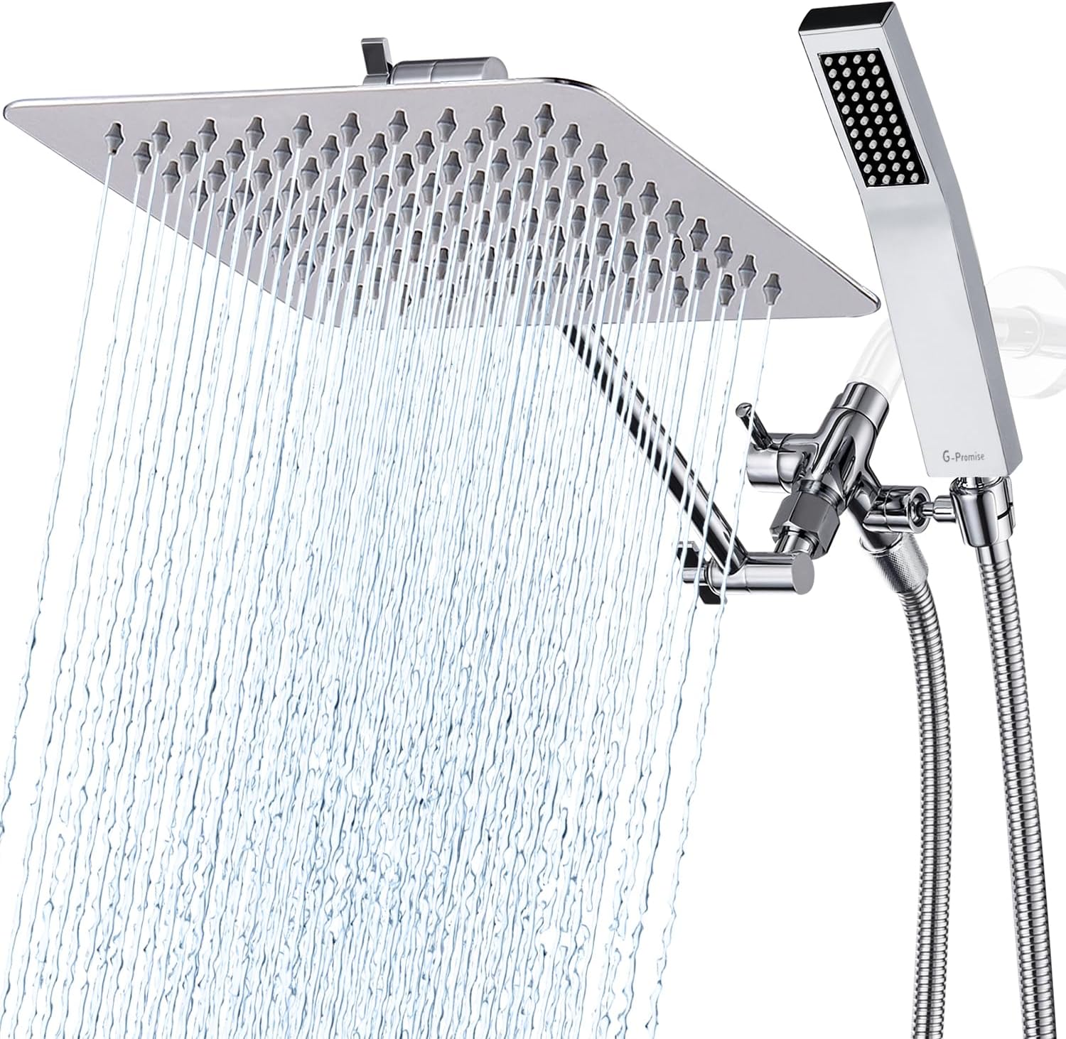 G Promise All Metal 10 Inch Dual Shower Head Set