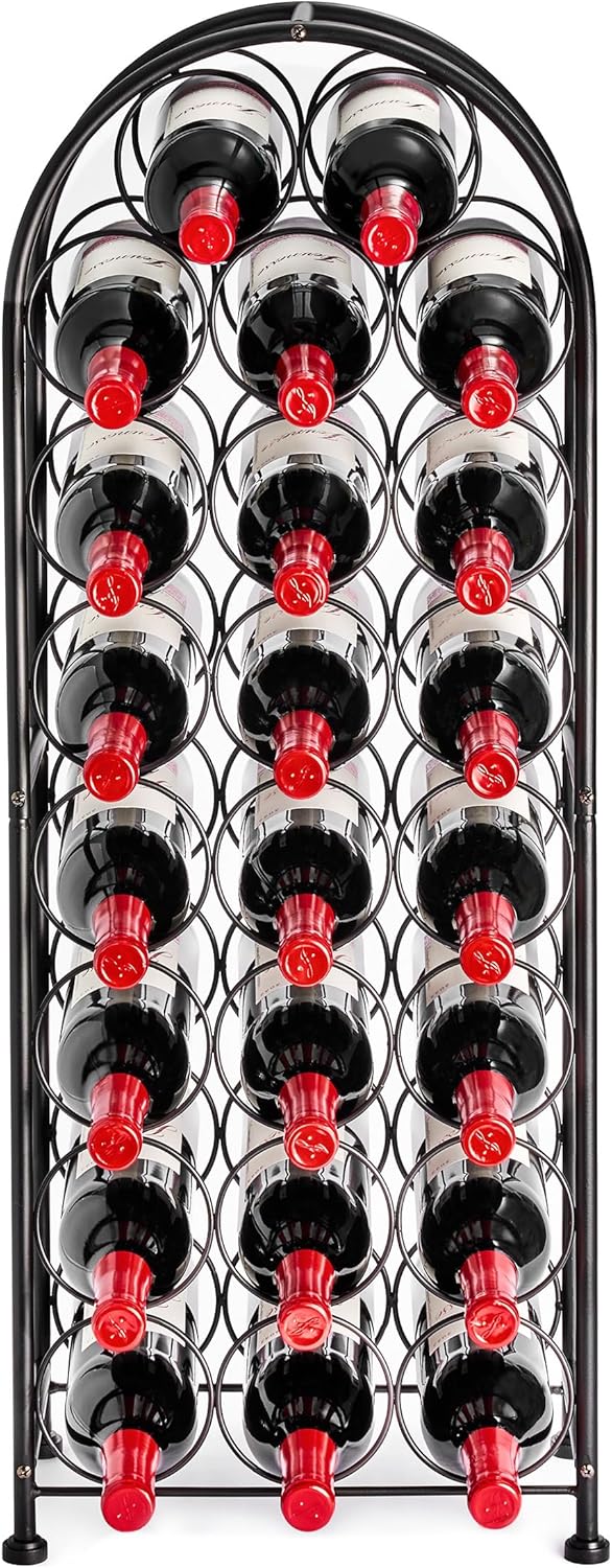 Sorbus Freestanding Wine Rack - 23 Bottle Storage
