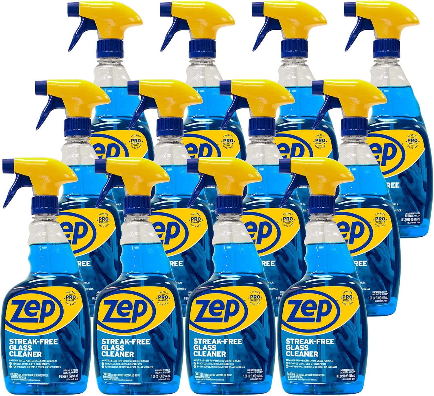 Zep Streak-Free Glass Cleaner 32 Oz Case of 12