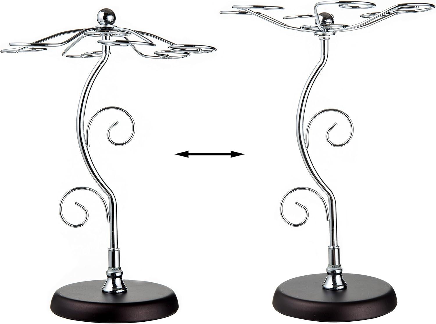 MyGift 6-Hook Countertop Wine Glass Holder