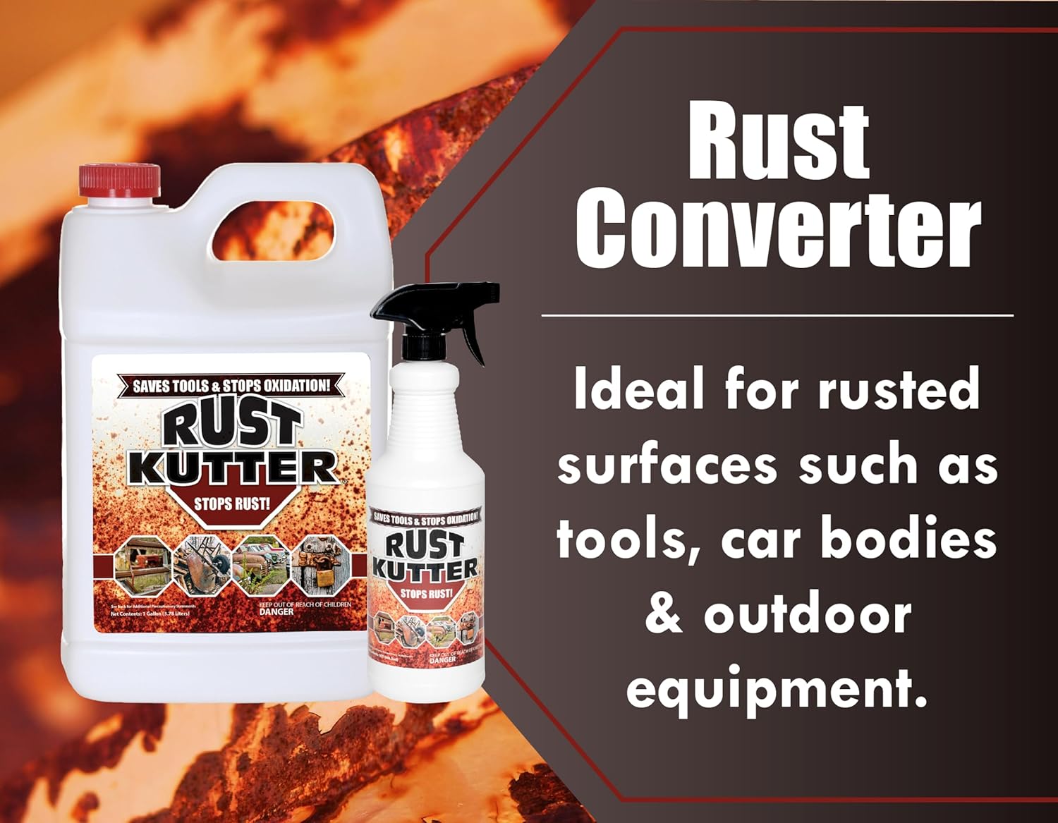 Rust Kutter - Gallon - Rust Remover for Metal Surfaces