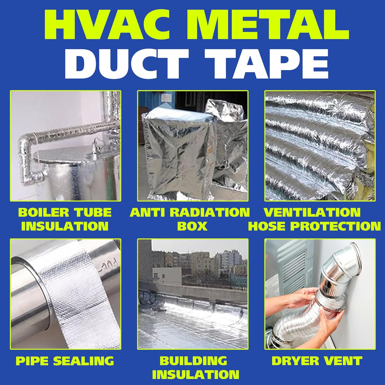 Gaffer Power Heavy-Duty Foil Duct Tape 2x150ft