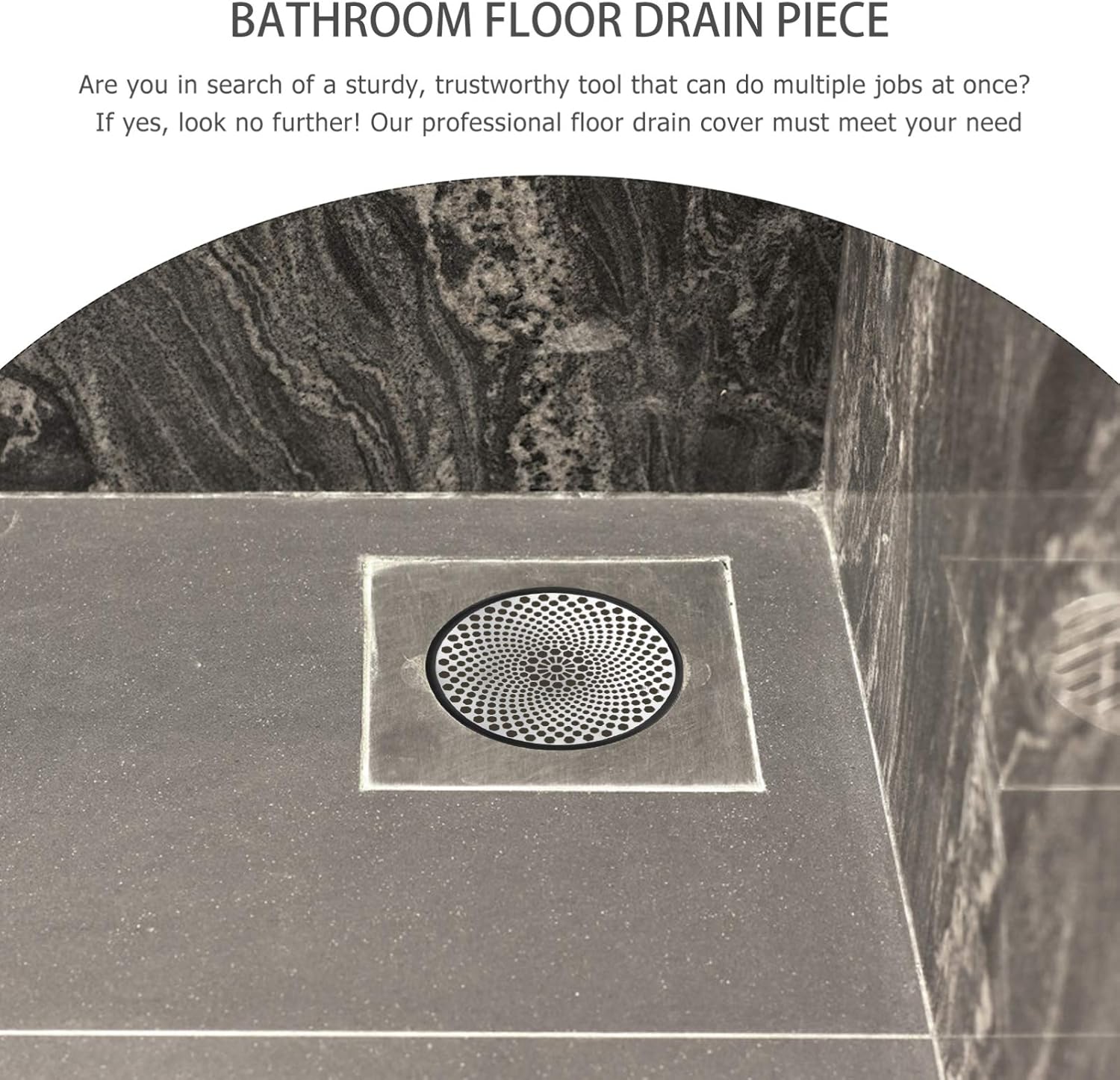 DOITOOL Floor Drain Cover with Hairpin Strainer