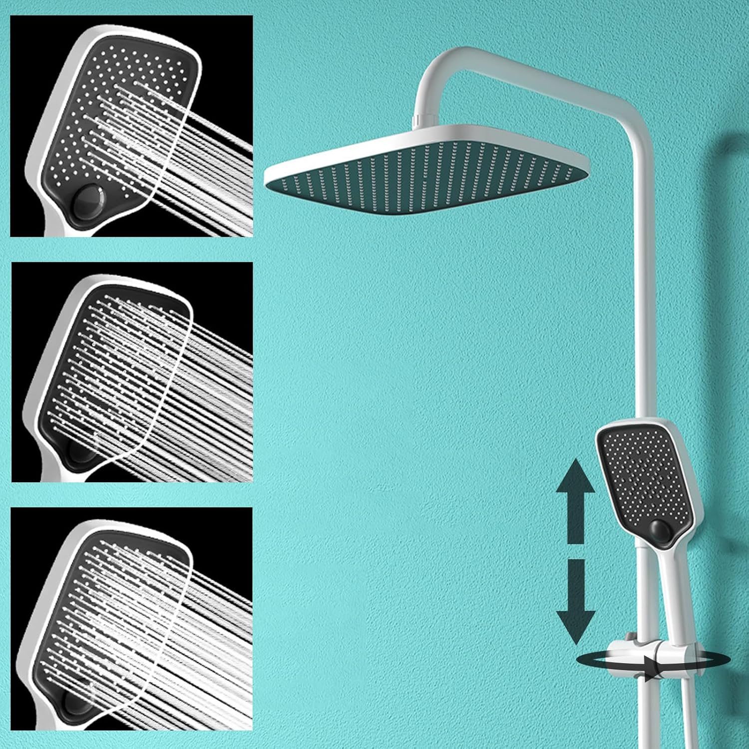 Digital Display Shower Faucet Set with 4 Functions 1