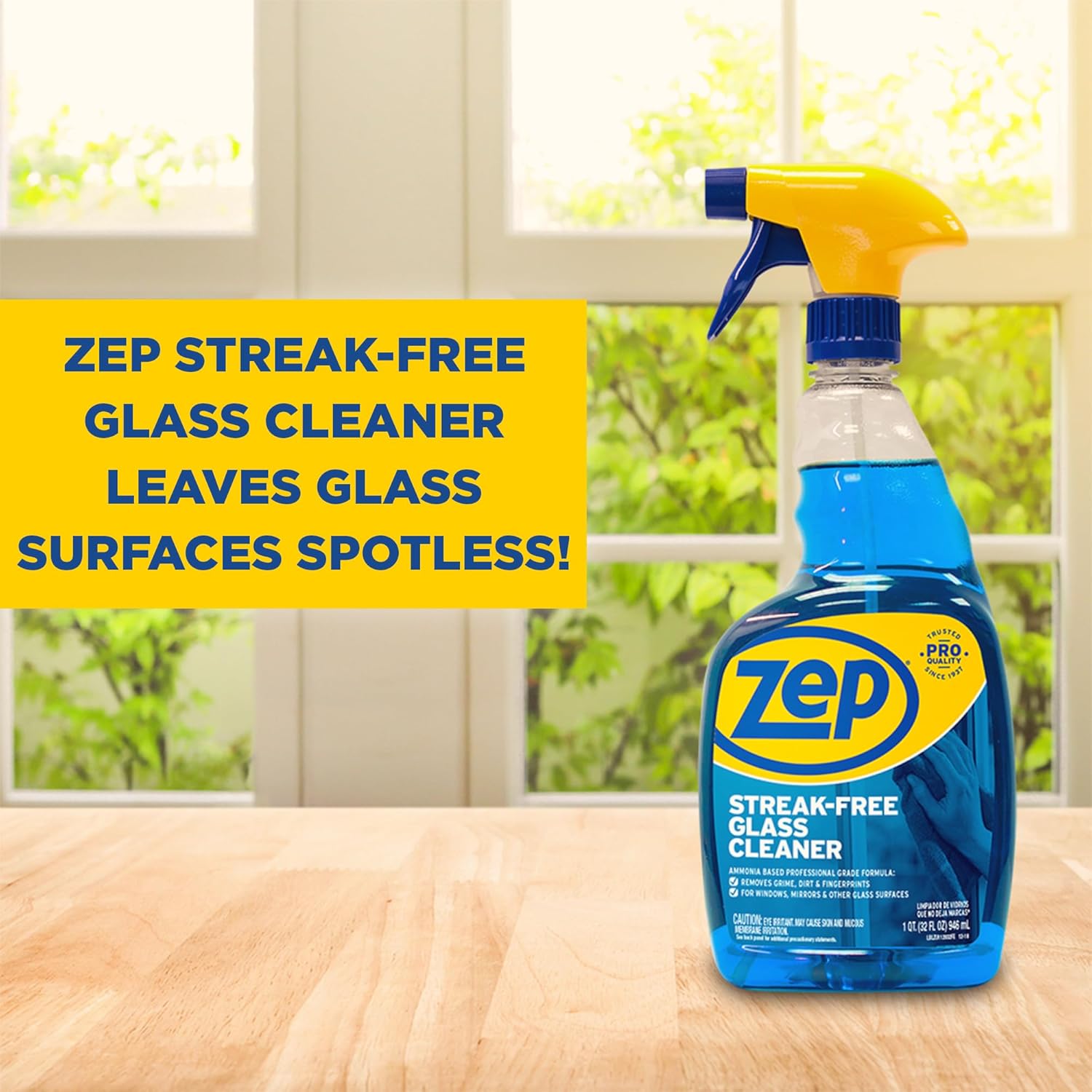 Zep Streak-Free Glass Cleaner 32 Oz Case of 12