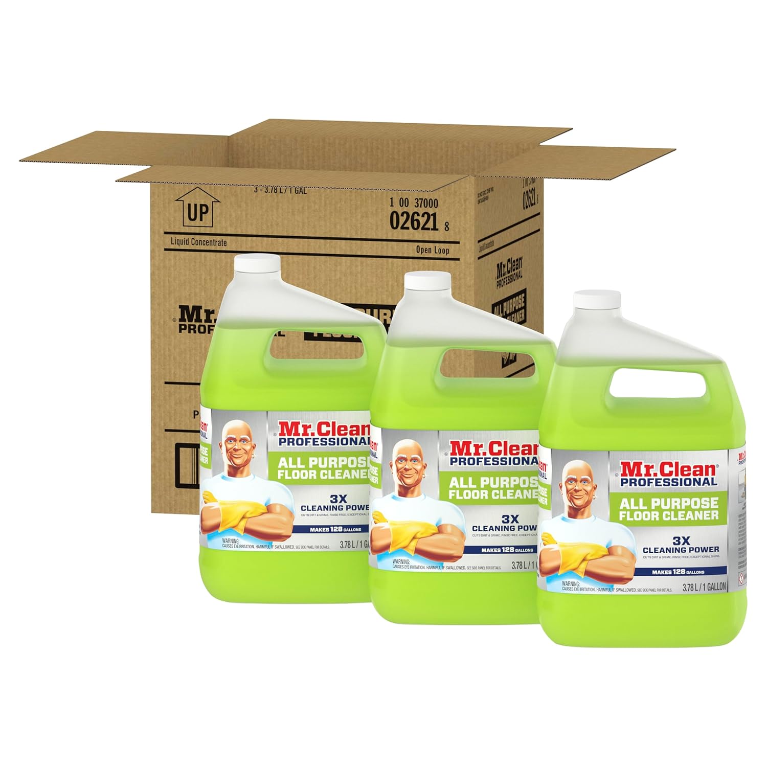 Mr Clean Professional Floor Cleaner 1 Gallon Case of 3