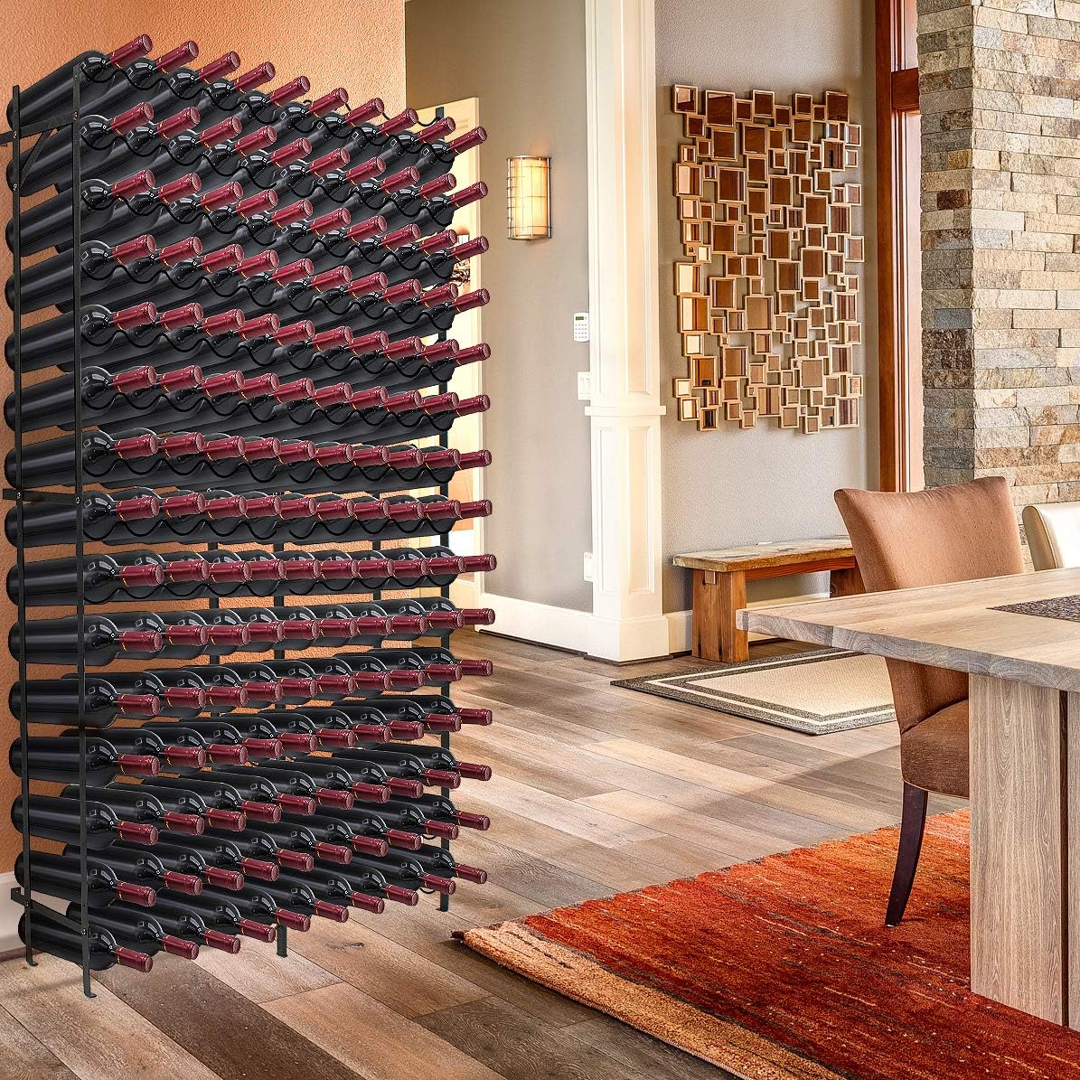 Sorbus 15-Tier Freestanding Wine Rack - 150 Bottle Capacity 1