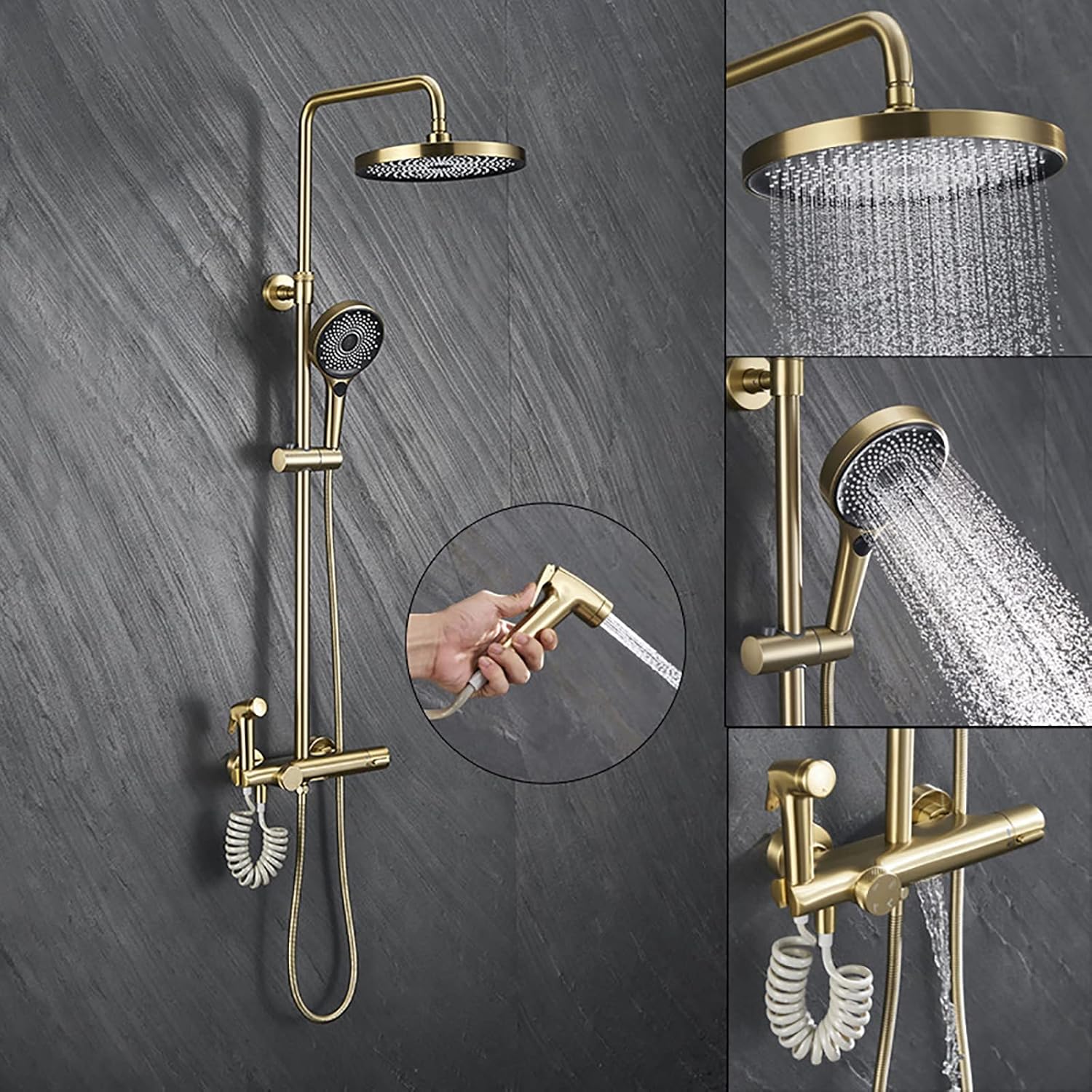 Rain Shower System with 10 Inch Head and 3 Modes