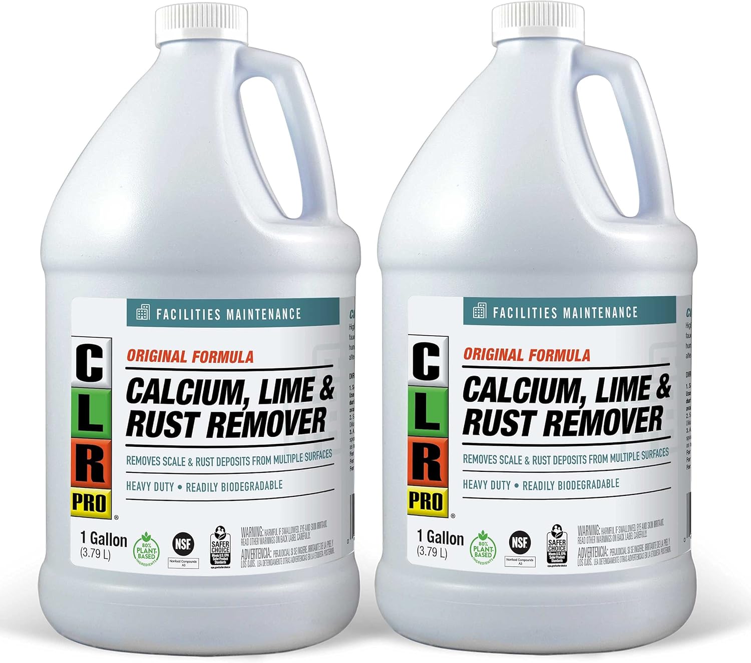 CLR PRO Calcium Lime Rust Remover 1 Gallon Pack of 2 1