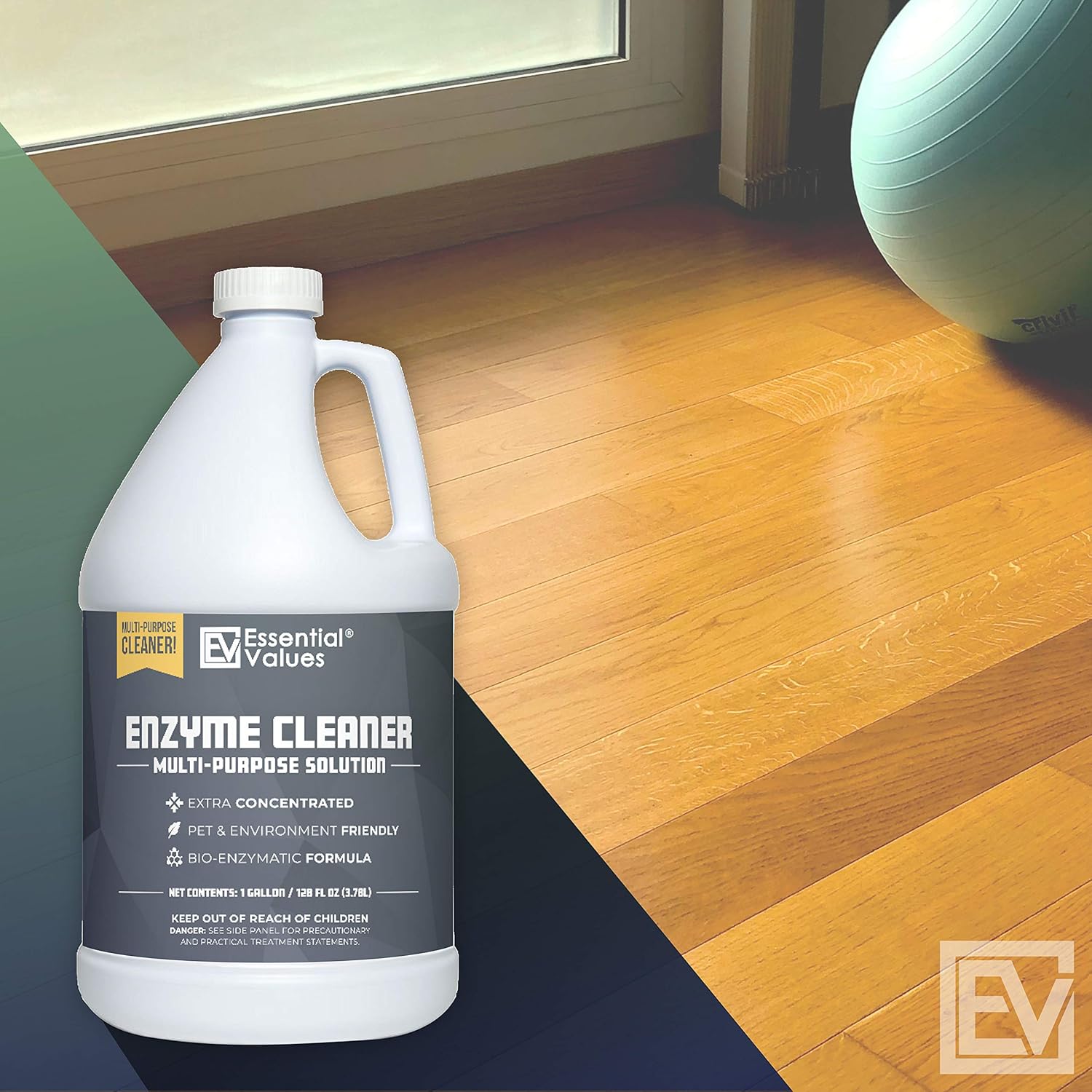 Essential Values Enzyme Cleaner 1 Gallon Drain Cleaner Multi-Purpose Solution