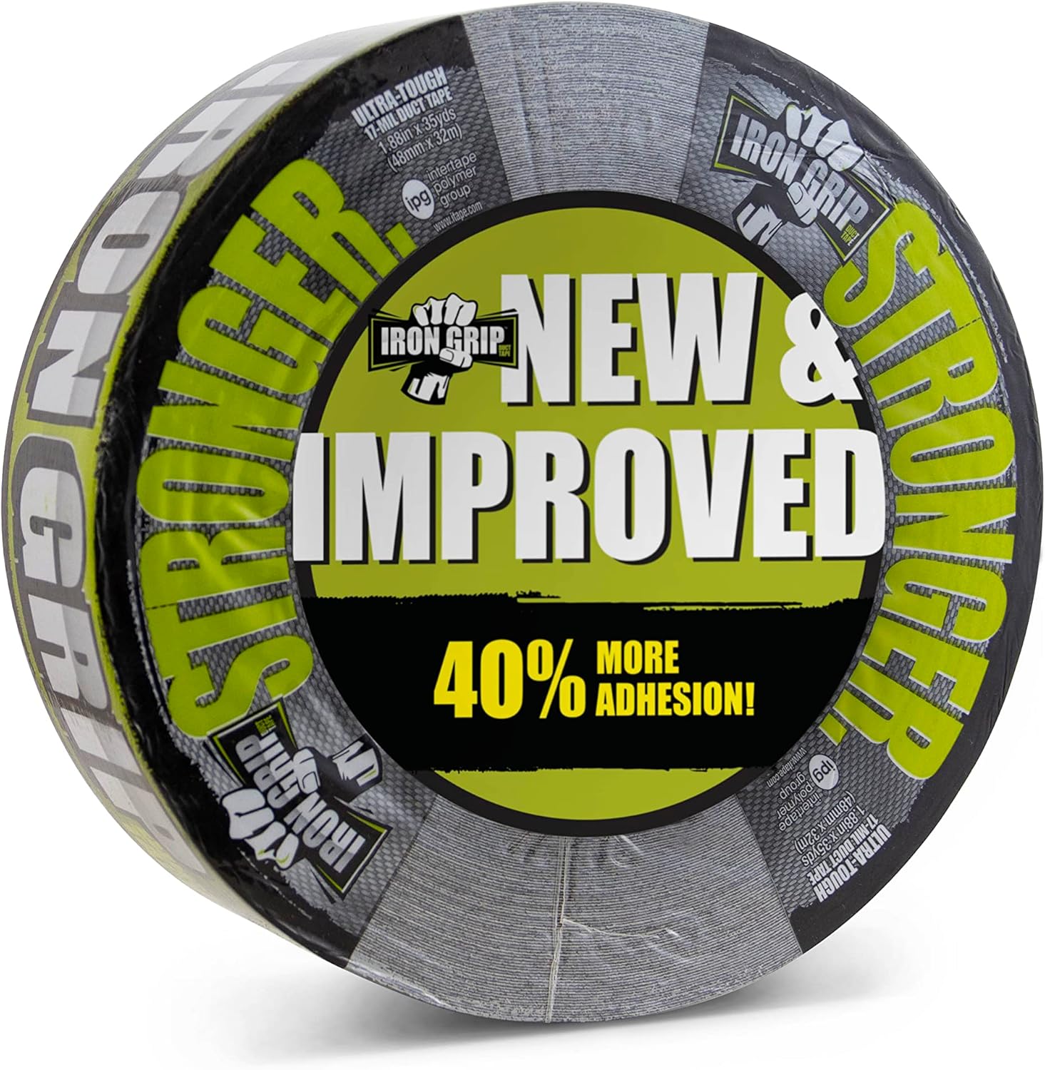 IPG Iron Grip Heavy Duty Duct Tape 188 x 35 yd Black