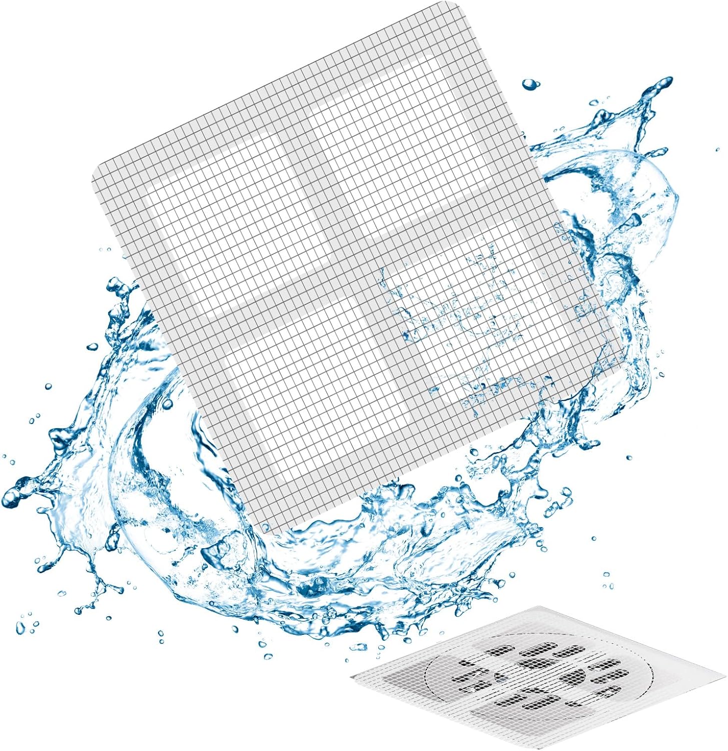 50 Pack Shower Drain Cover Hair Catcher Disposable and Reusable