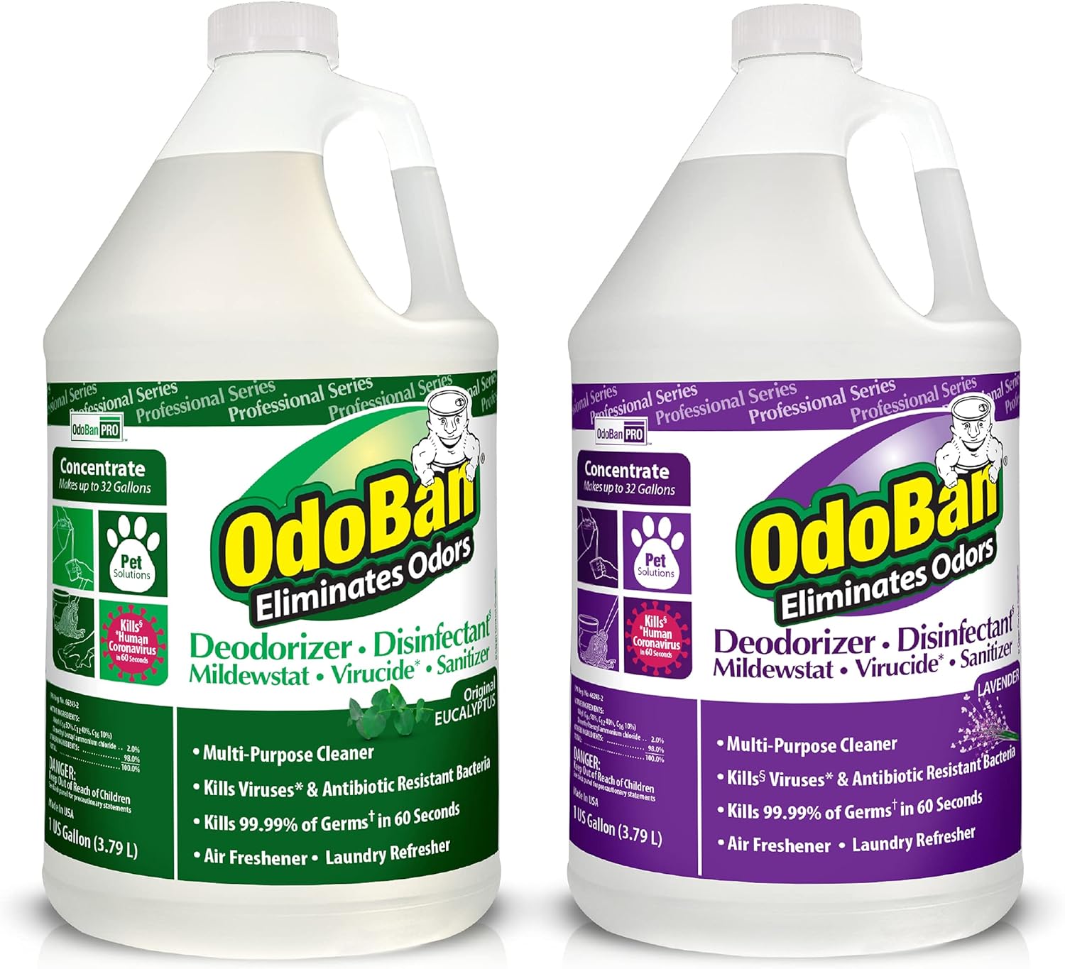 OdoBan Professional Disinfectant 2-Pack 1 Gallon Each