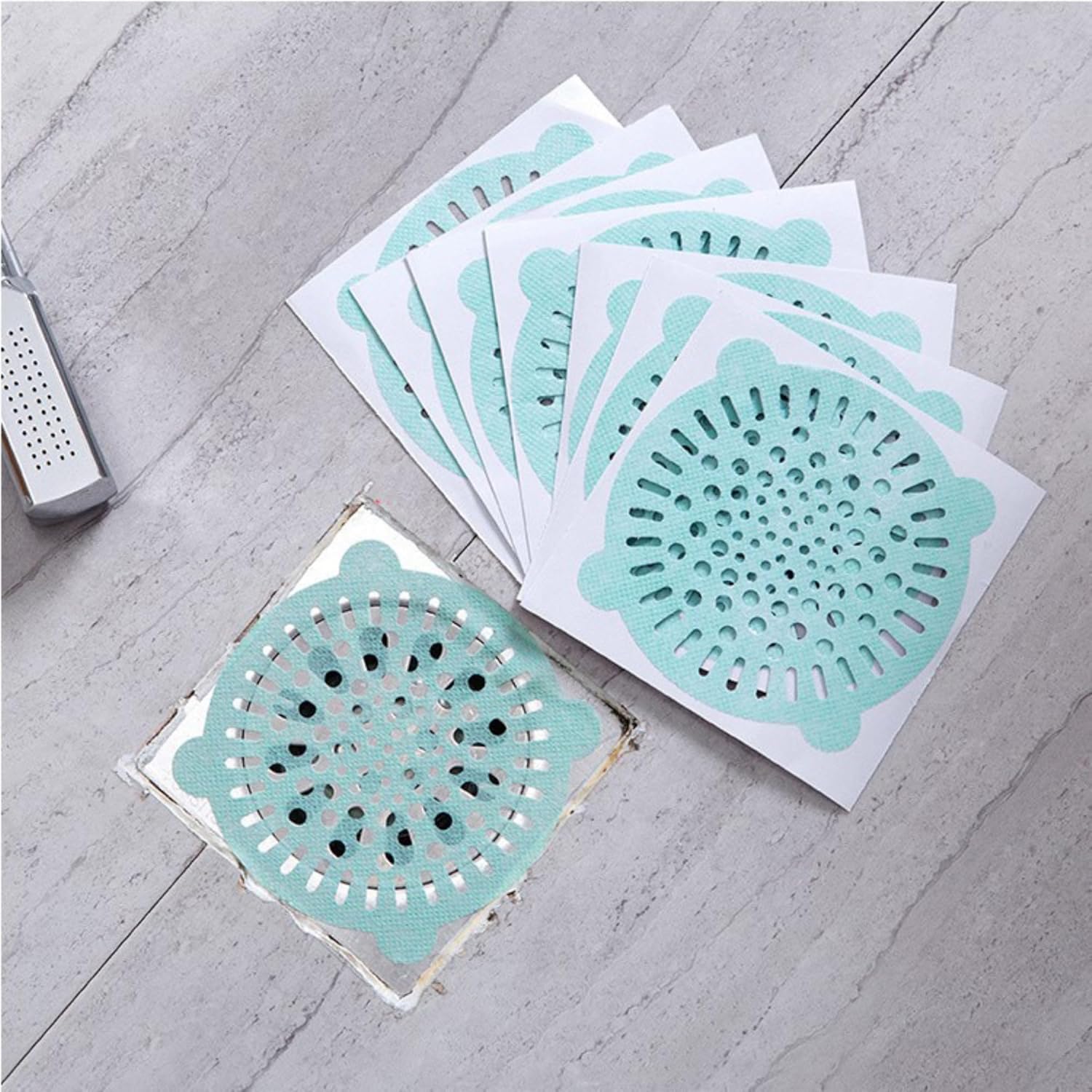 40PCS 4 Inch Disposable Drain Hair Catcher Stickers