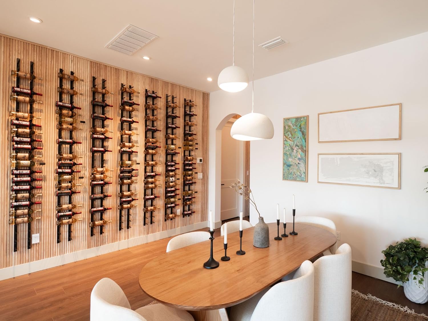 Ultra Wine Racks Wall Mounted 18 Bottle Matte Black Wine Storage