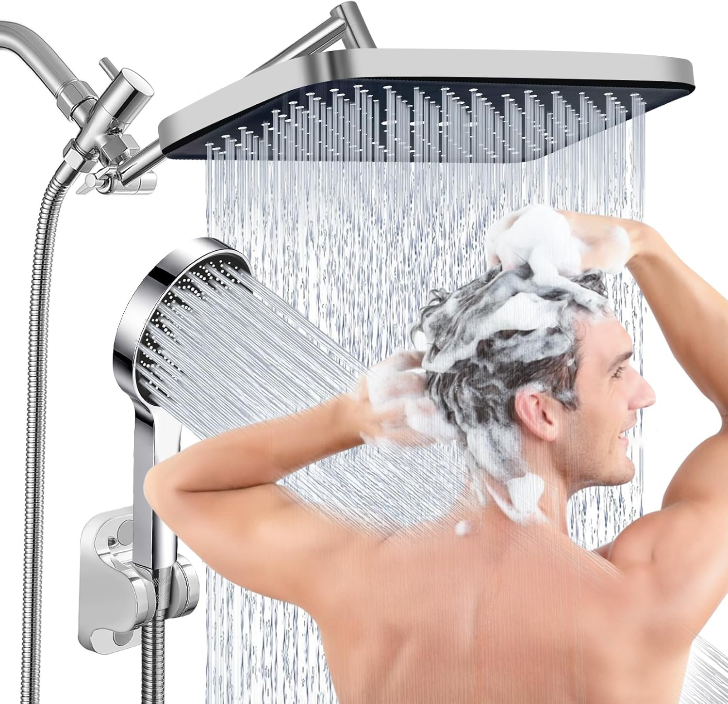 Ashwanth 14 High Pressure Rain Shower Combo