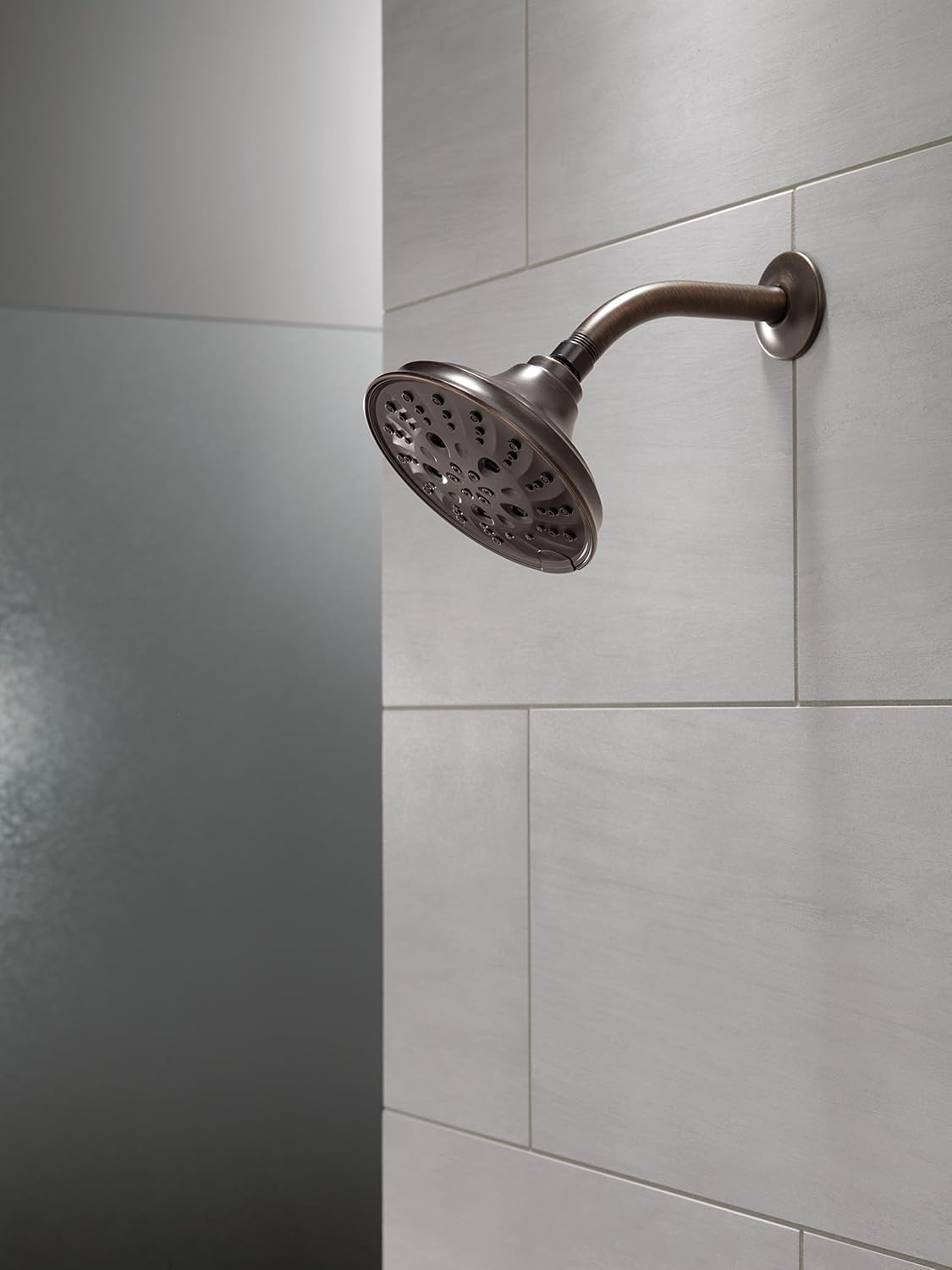 Delta Faucet 52669-RB H2Okinetic 5-Setting Raincan Shower Head in Venetian Bronze