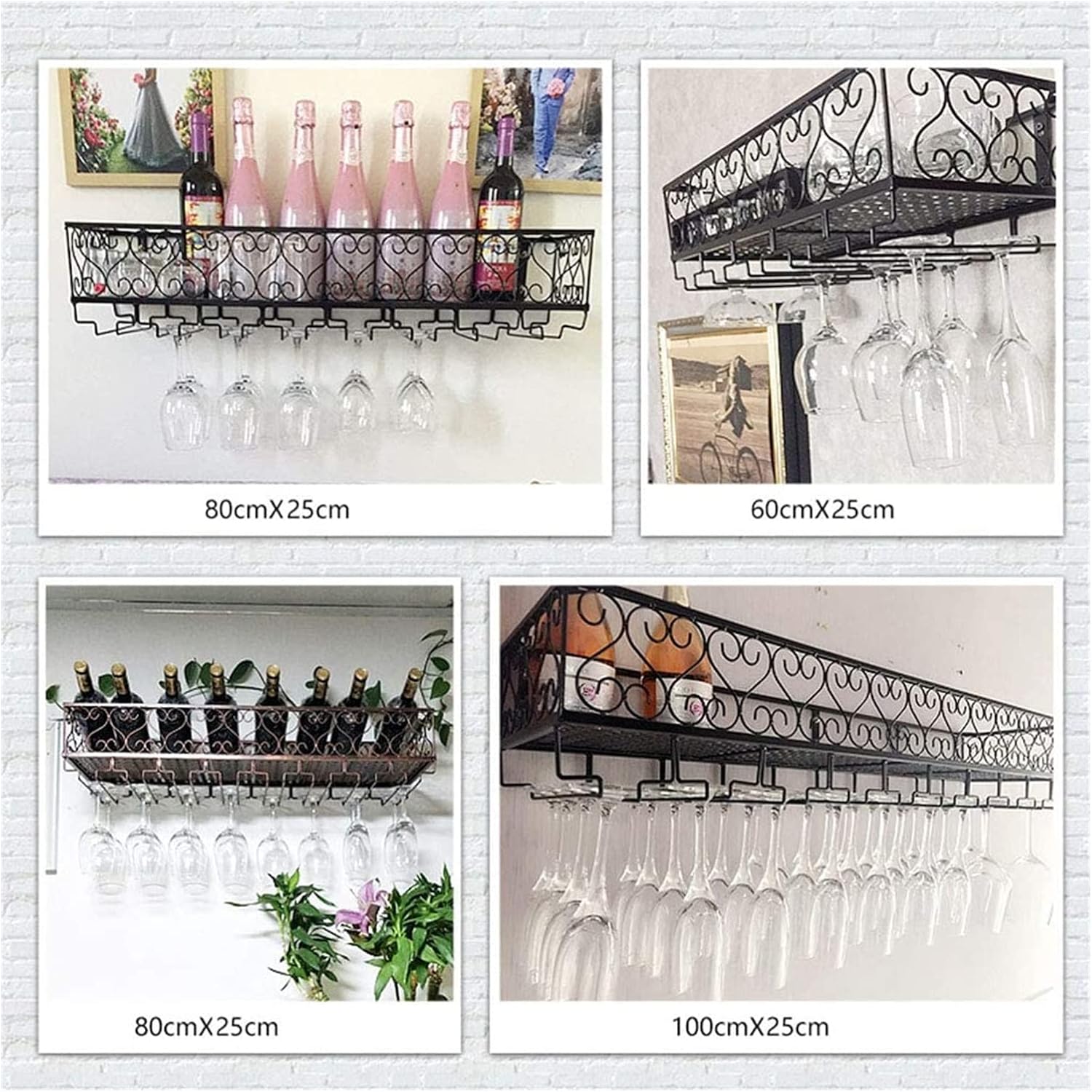 ALDEPO Wall-Mounted Wine Rack Organizer