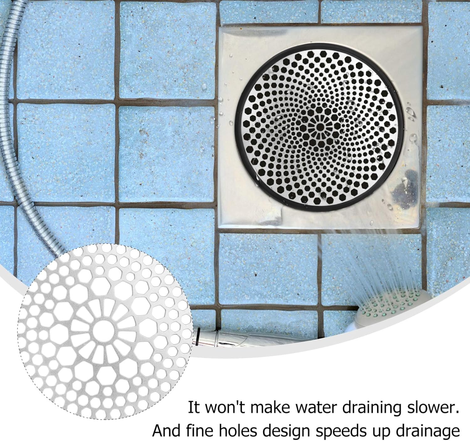 DOITOOL Floor Drain Cover with Hairpin Strainer