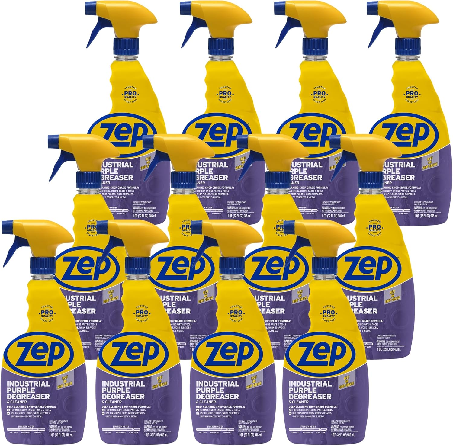 Zep Industrial Purple Cleaner Degreaser 32 oz Case of 12