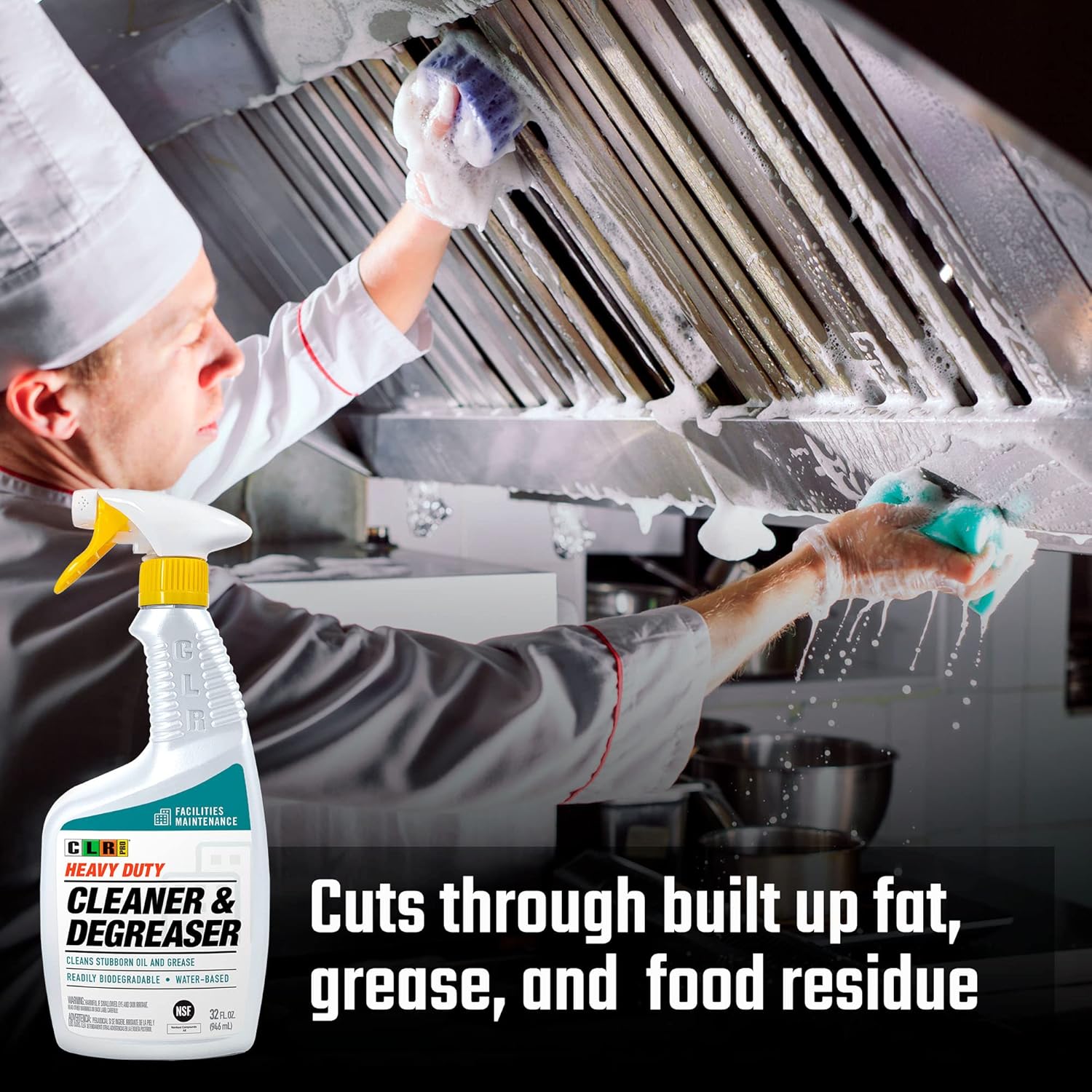 CLR PRO Heavy Duty Cleaner and Degreaser - 32 Ounce Pack of 2