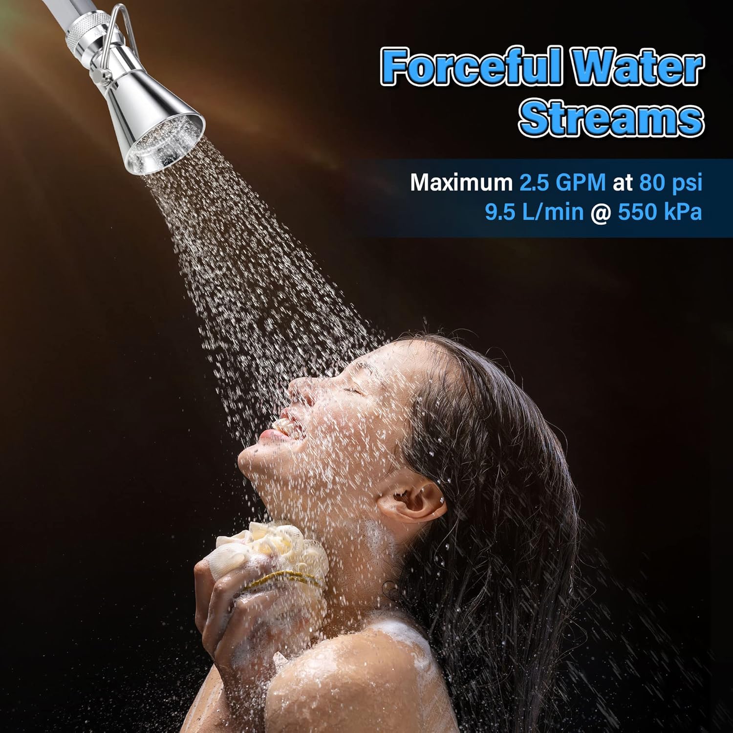 Enhon Water Saving Shower Head with 2 Settings