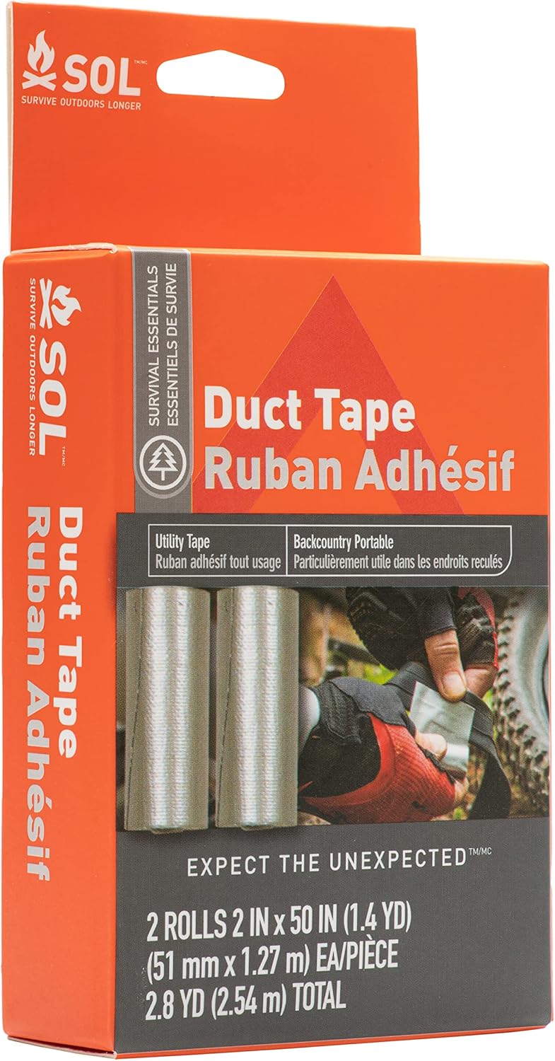 SOL Survive Outdoors Longer Duct Tape 2 x 50 2 Count