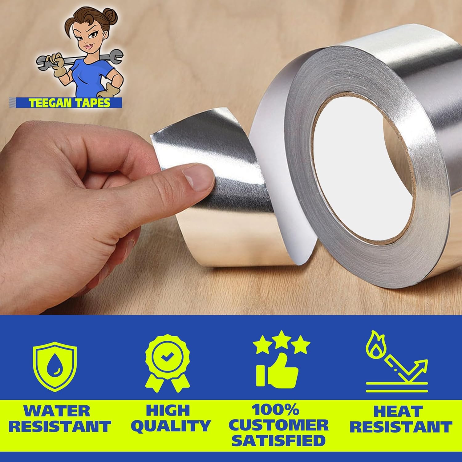 Gaffer Power Heavy-Duty Foil Duct Tape 2x150ft