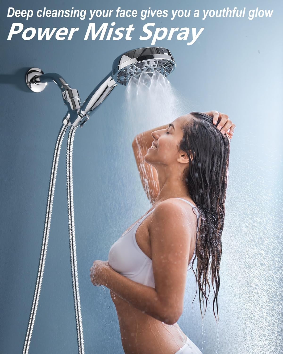 Diiwet Handheld Showerhead 7 Settings High Pressure
