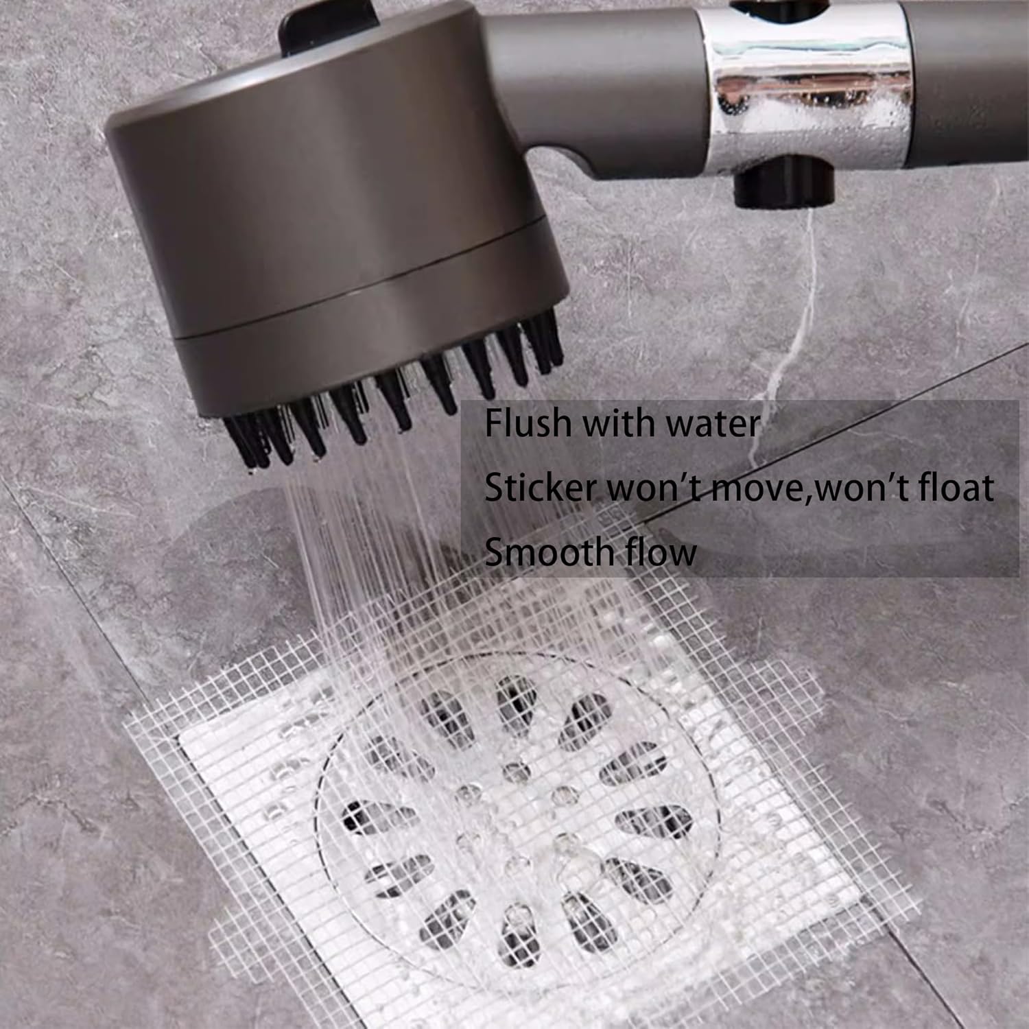 4 Inch 30pcs Round Disposable Shower Drain Hair Catcher Stickers