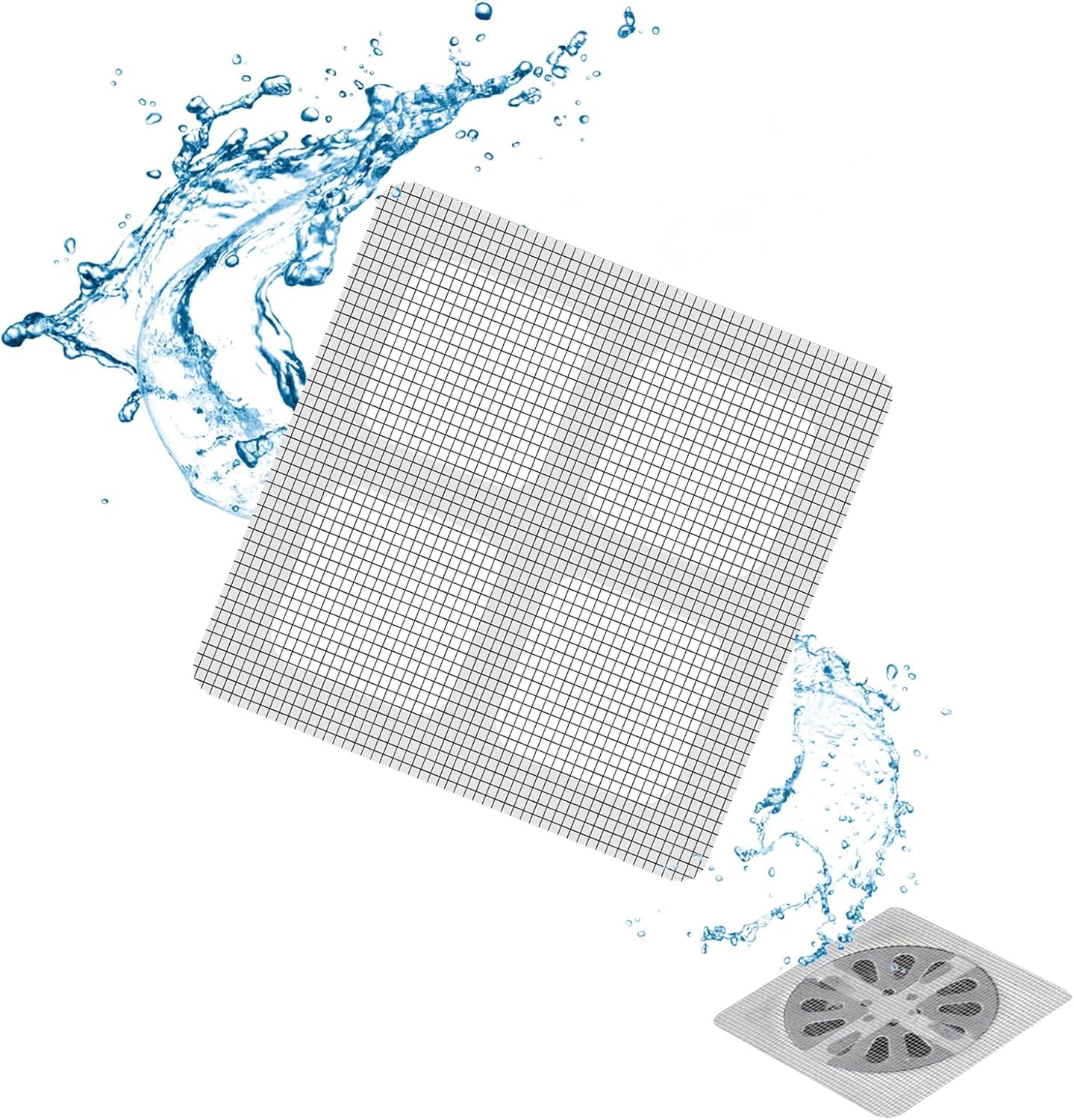 Airshooter 50Pcs Gray Drain Hair Catcher Covers