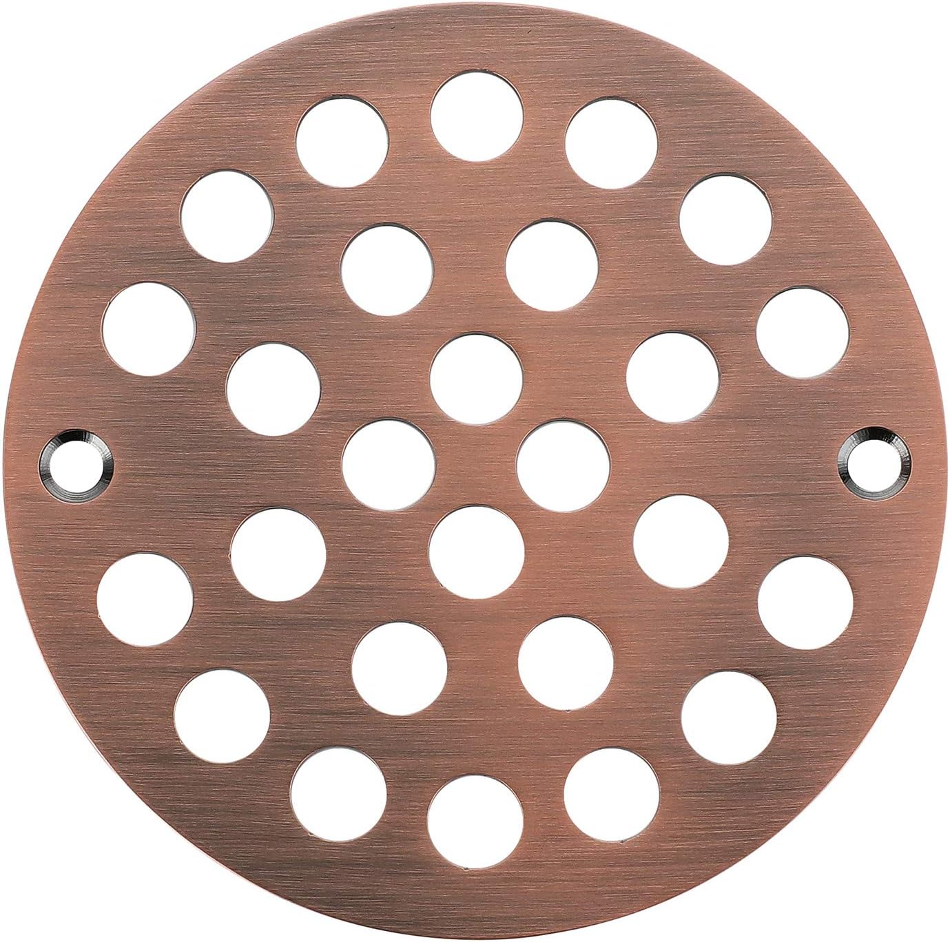 4-Inch Screw-in Shower Strainer Drain Cover Replacement Antique Copper 1
