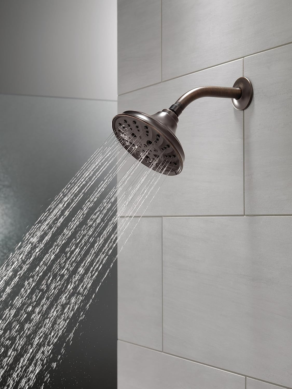 Delta Faucet 52669-RB H2Okinetic 5-Setting Raincan Shower Head in Venetian Bronze