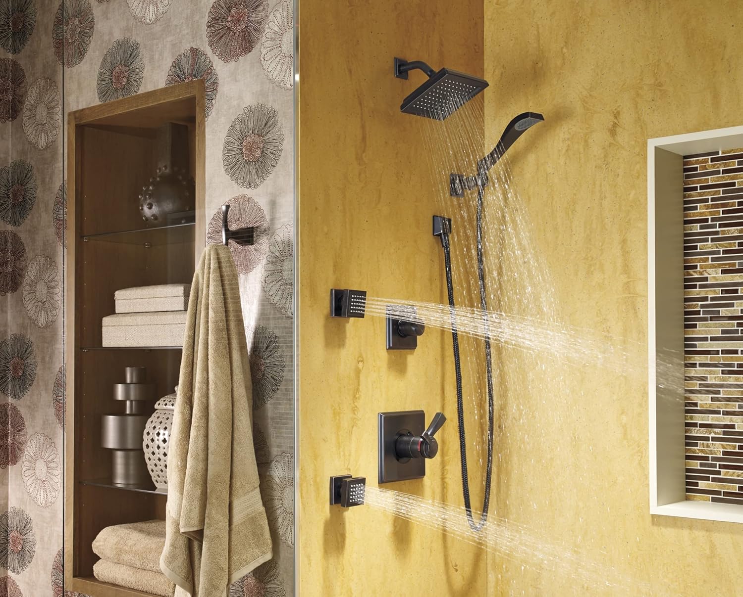 Delta Dryden Wall Mount Handshower Polished Nickel