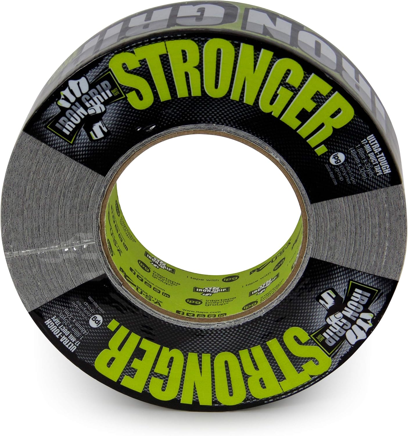 IPG Iron Grip Heavy Duty Duct Tape 188 x 35 yd Black