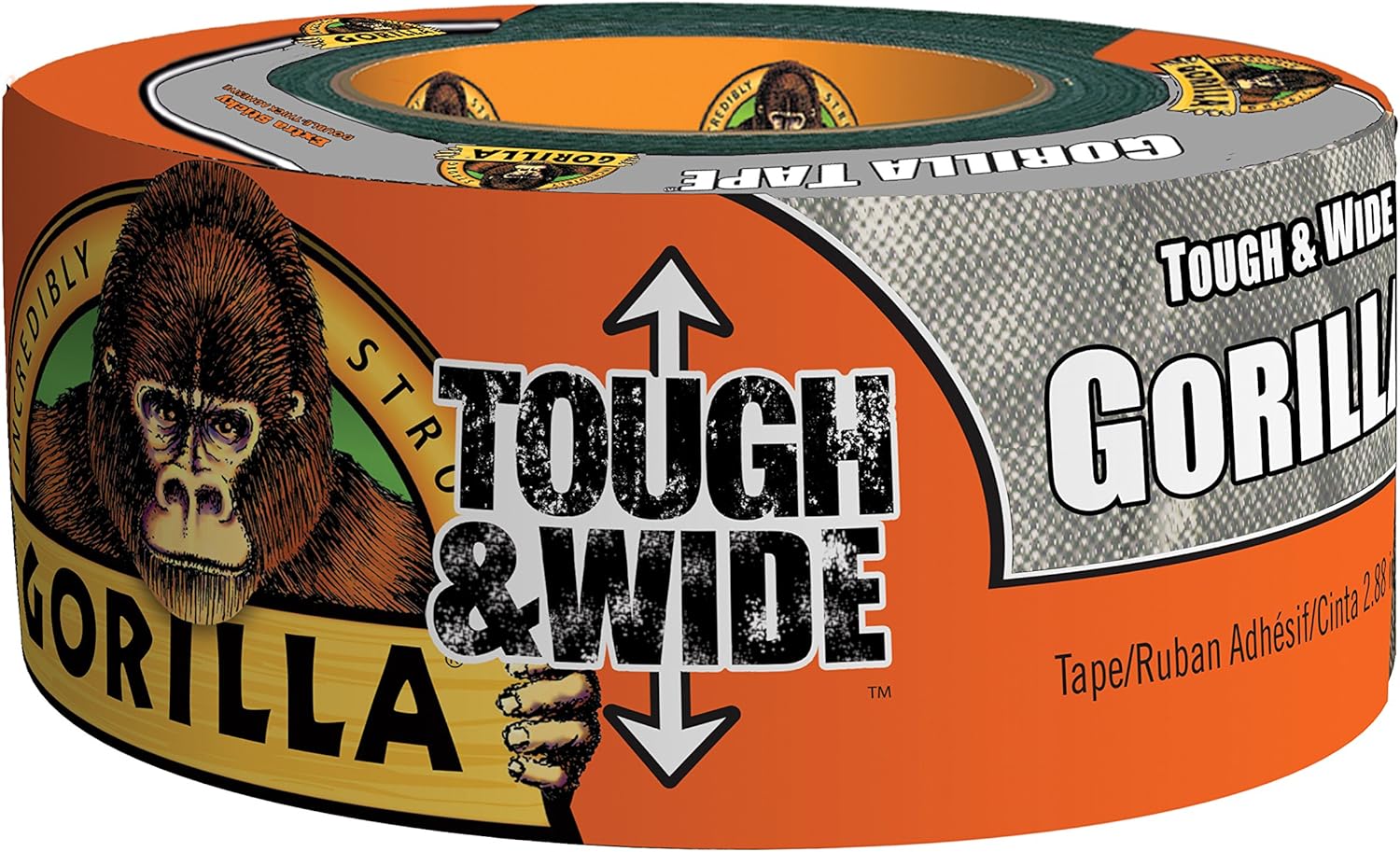 Gorilla Duct Tape 288 x 30 Yd Silver Pack of 1