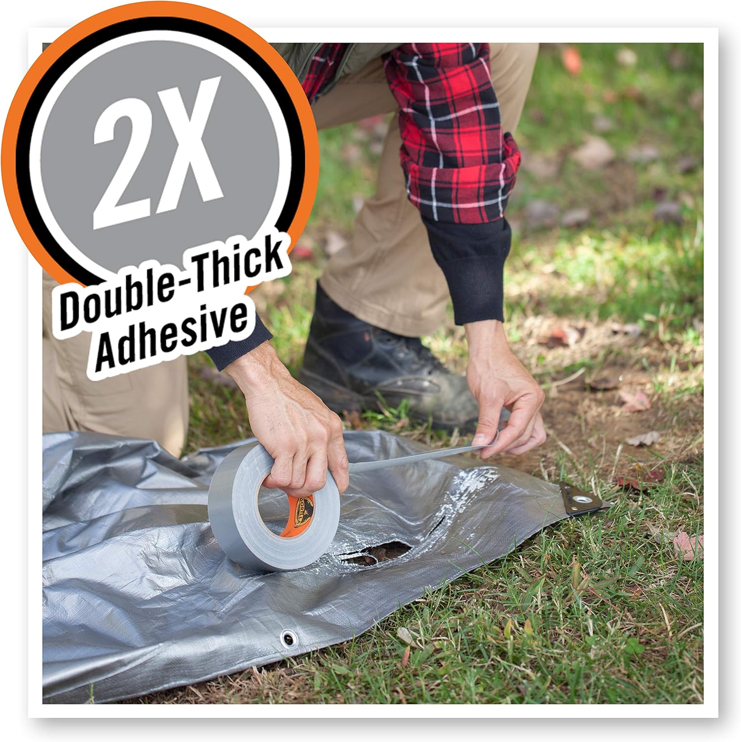 Gorilla Duct Tape 288 x 30 Yd Silver Pack of 1